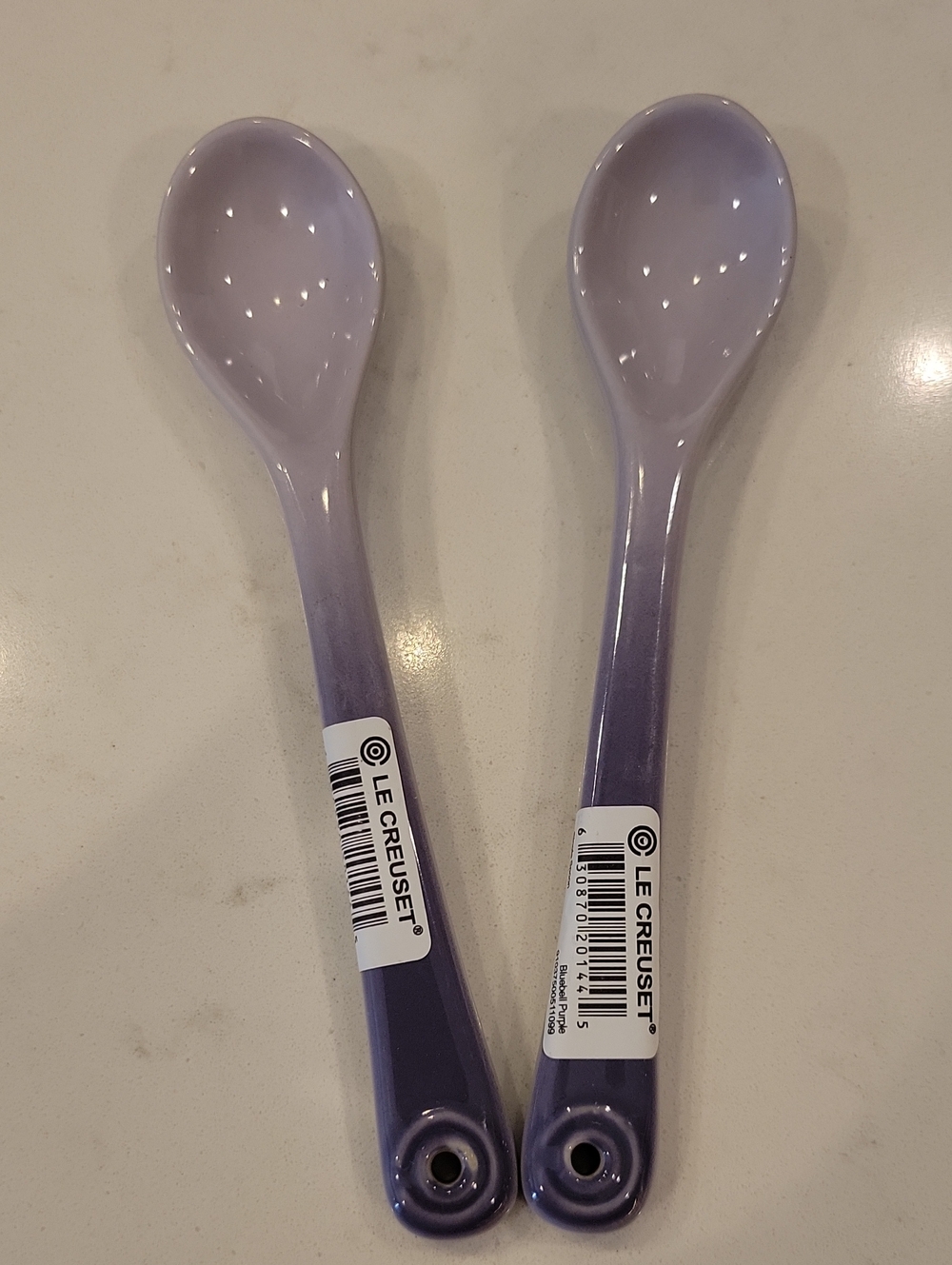Le Creuset Rare & Retired Bluebell Purple Cafe Spoons